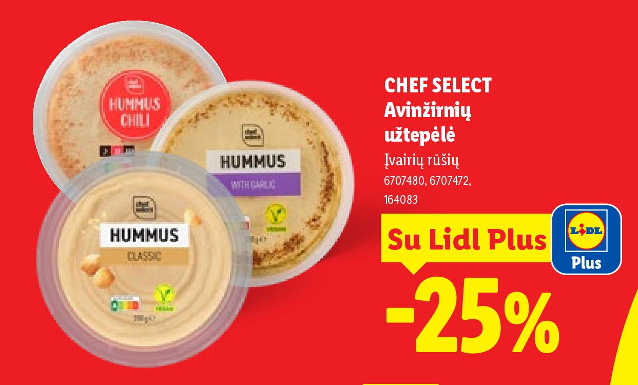 CHEF SELECT Avinžirnių užtepėlė