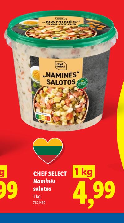 CHEF SELECT „Naminės“ salotos, 1 kg