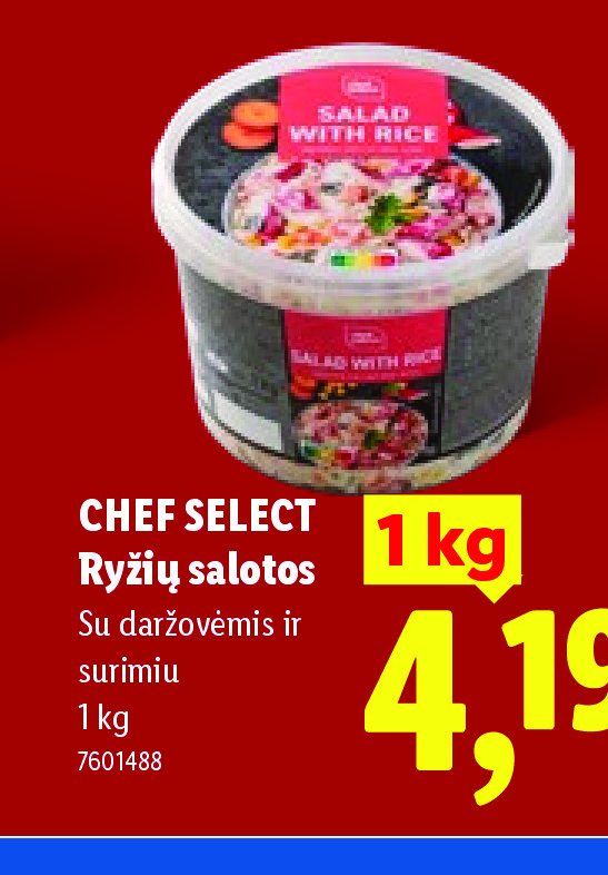 CHEF SELECT Ryžių salotos, 1 kg