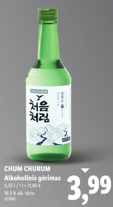 CHUM CHURUM Alkoholinis gėrimas, 0.35 l