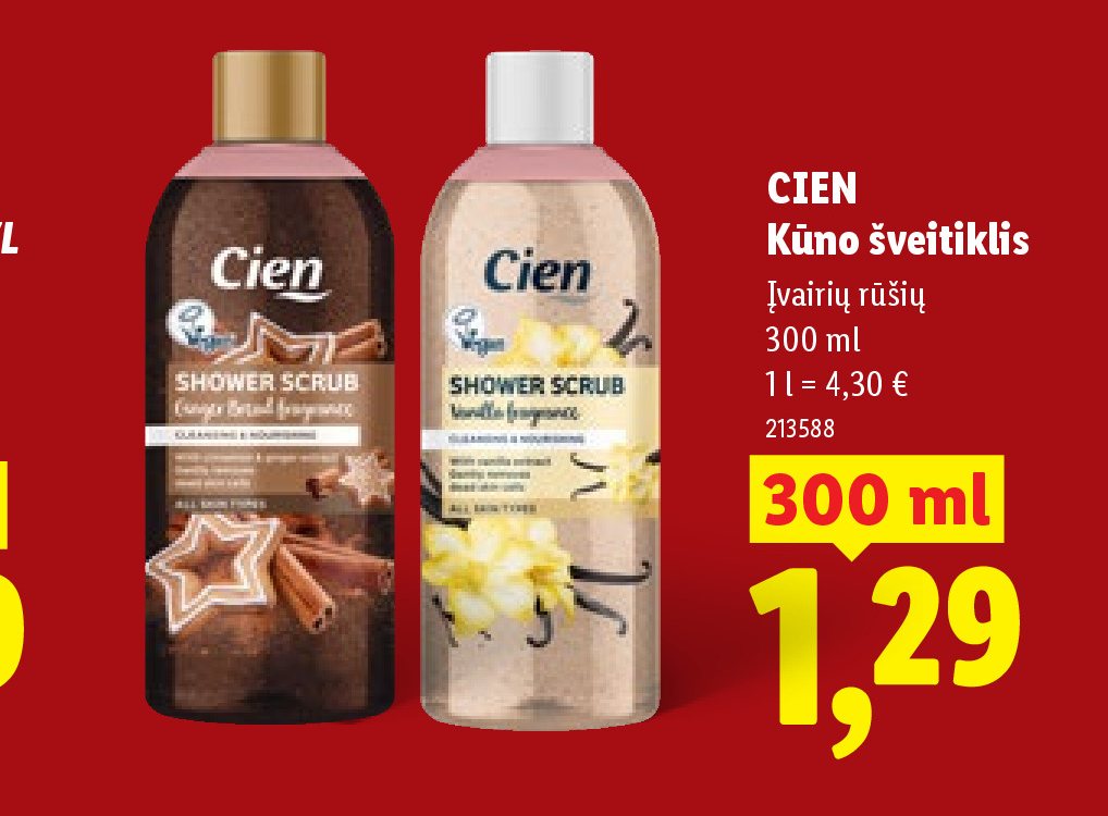 CIEN Kūno šveitiklis, 300 ml