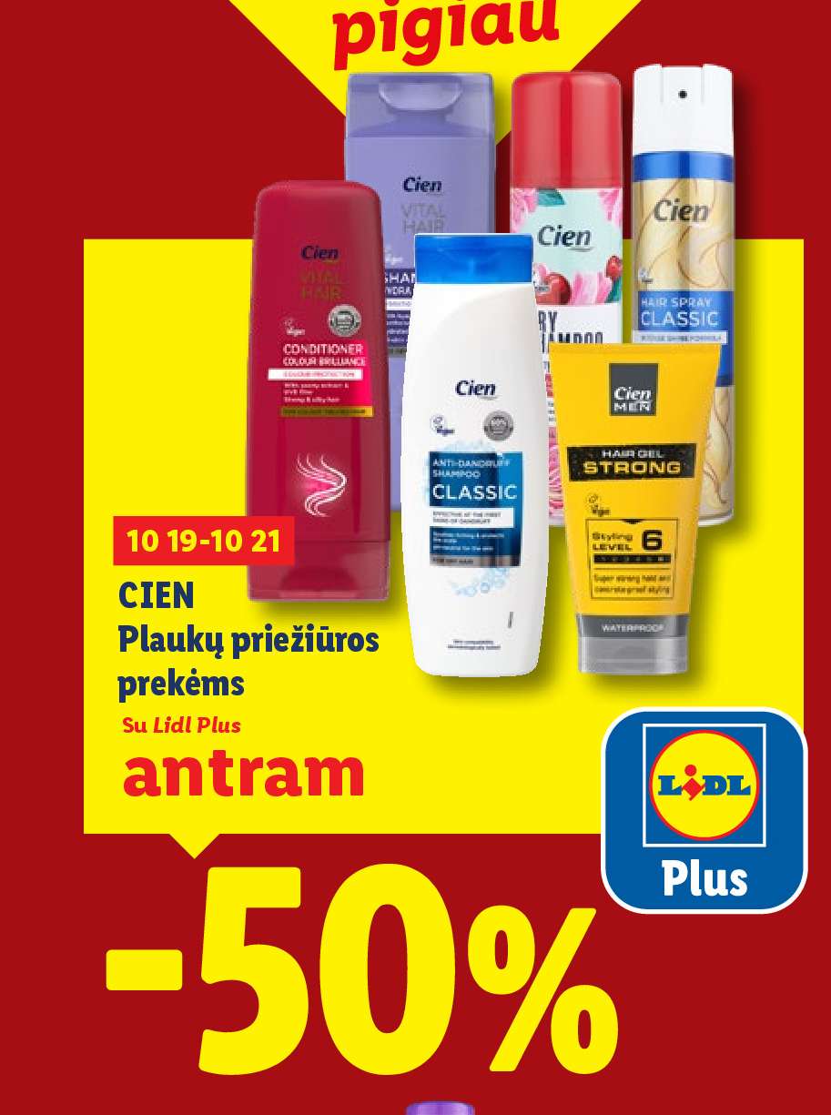 CIEN Plaukų priežiūros prekėms
