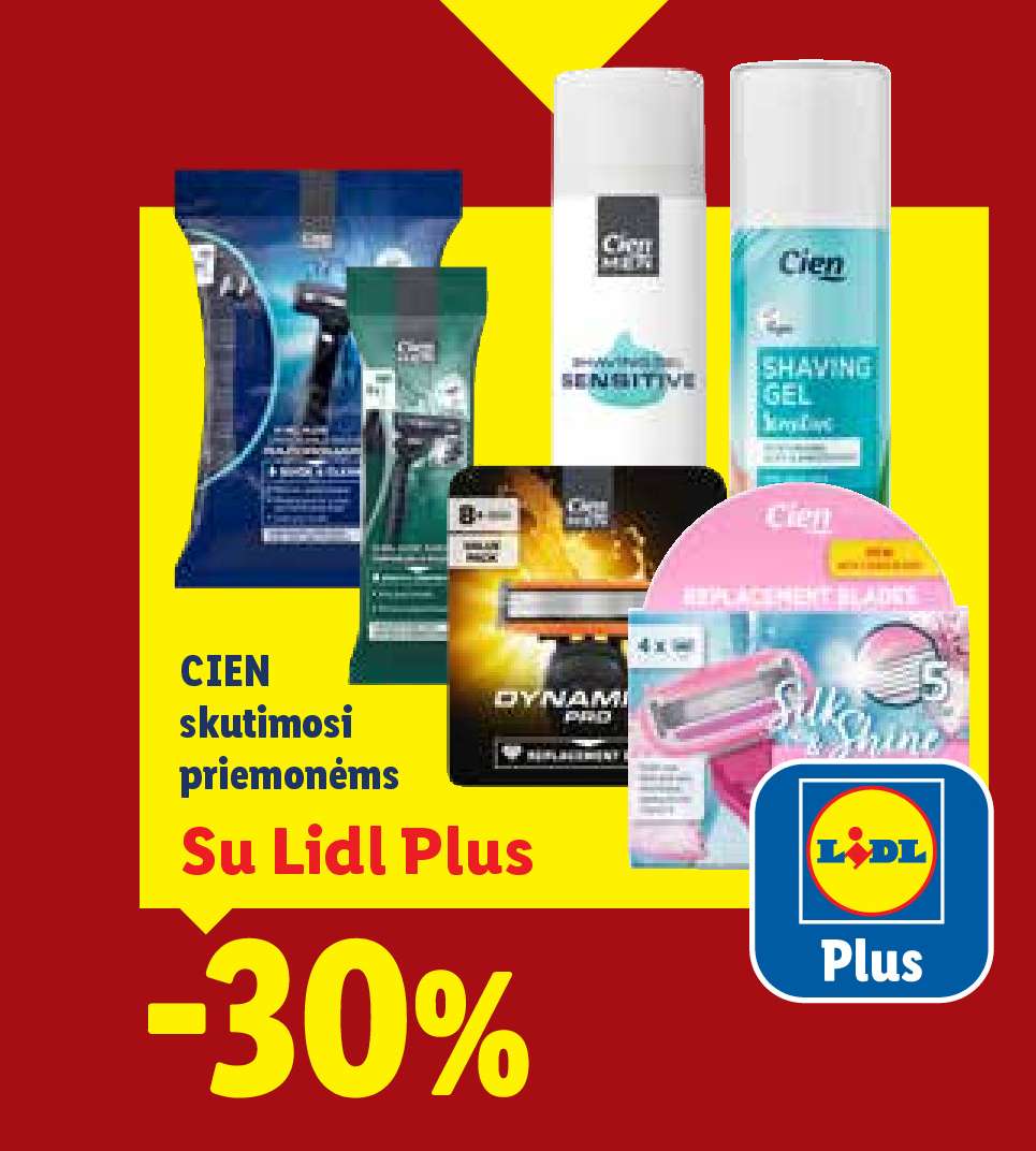 CIEN skutimosi priemonėms