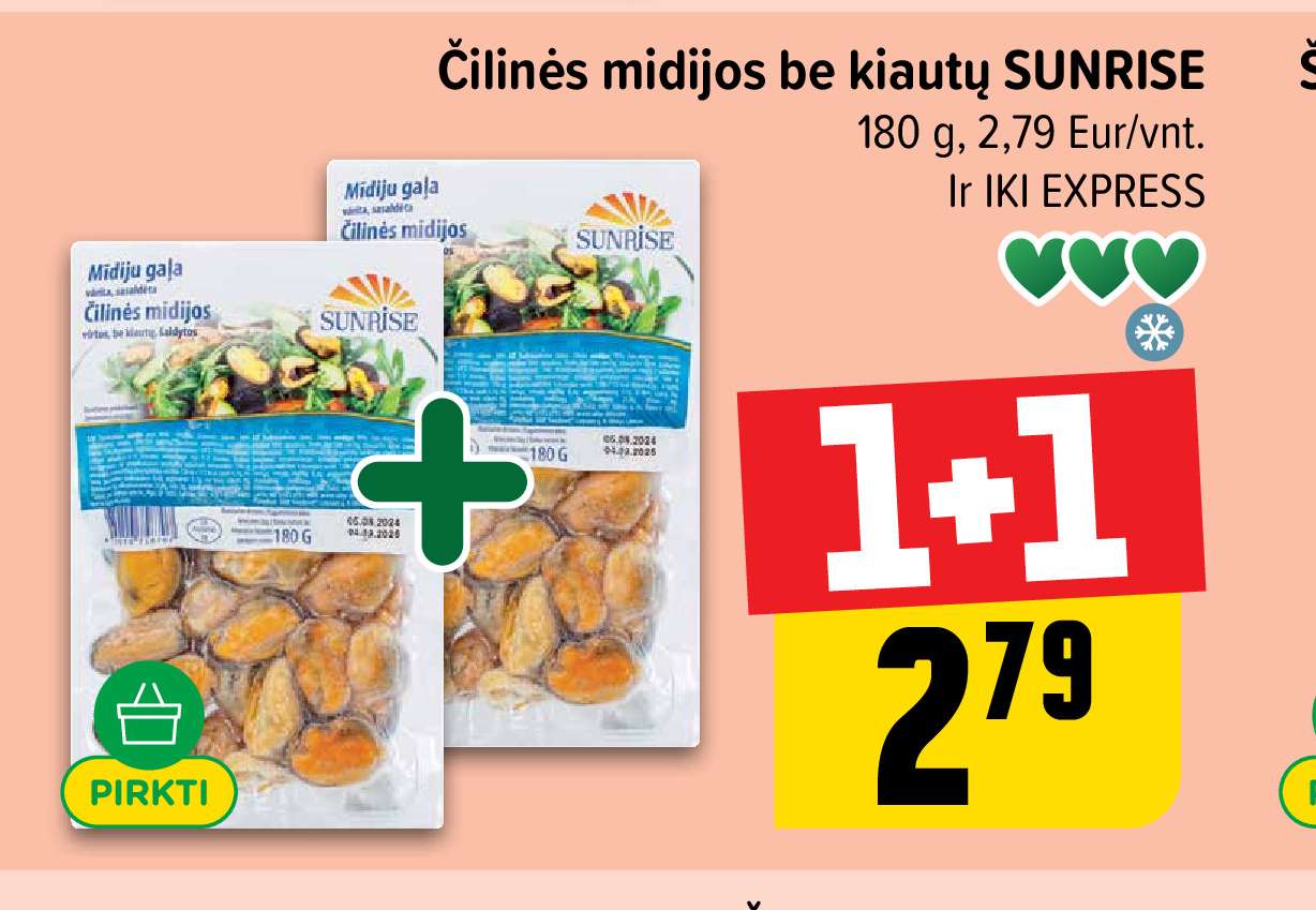 Čilinės midijos be kiautų SUNRISE, 180 g