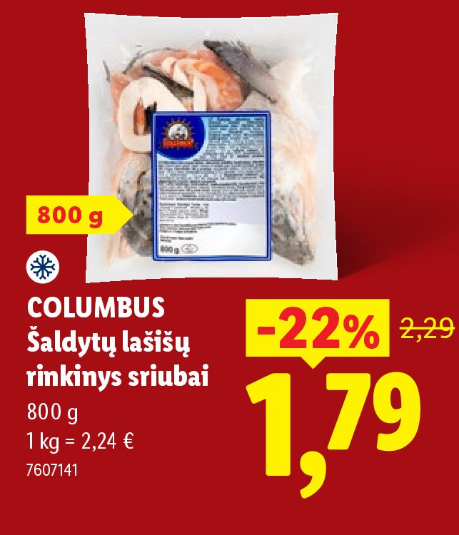 COLUMBUS Šaldytų lašišų rinkinys sriubai, 800 g