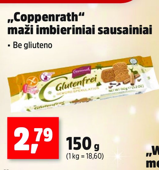 „Coppenrath“ maži imbieriniai sausainiai, 150 g