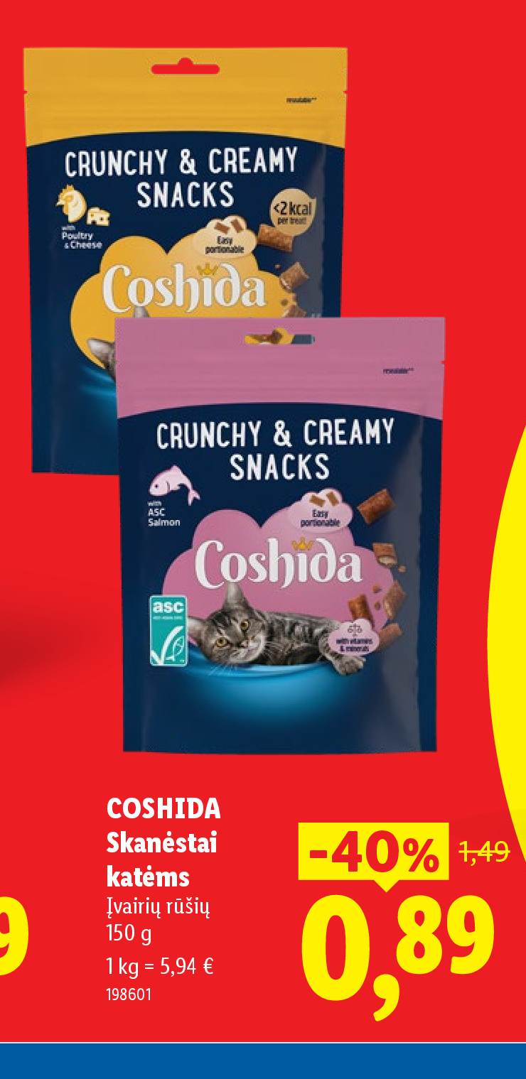 COSHIDA Skanėstai katėms, 150 g