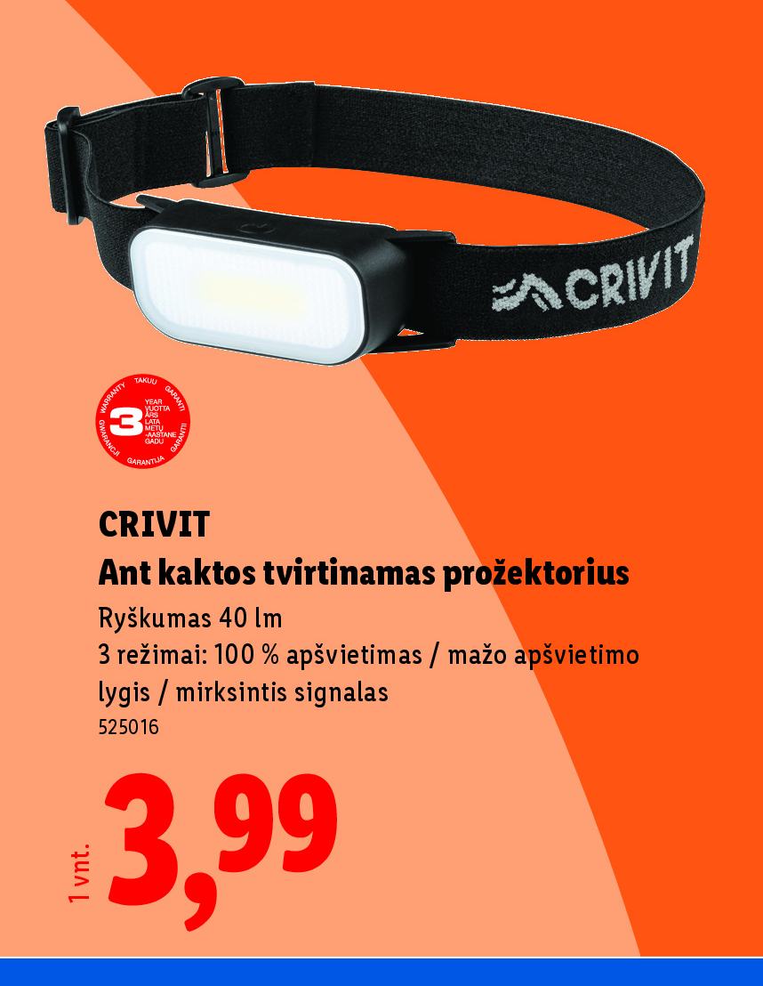CRIVIT Ant kaktos tvirtinamas prožektorius