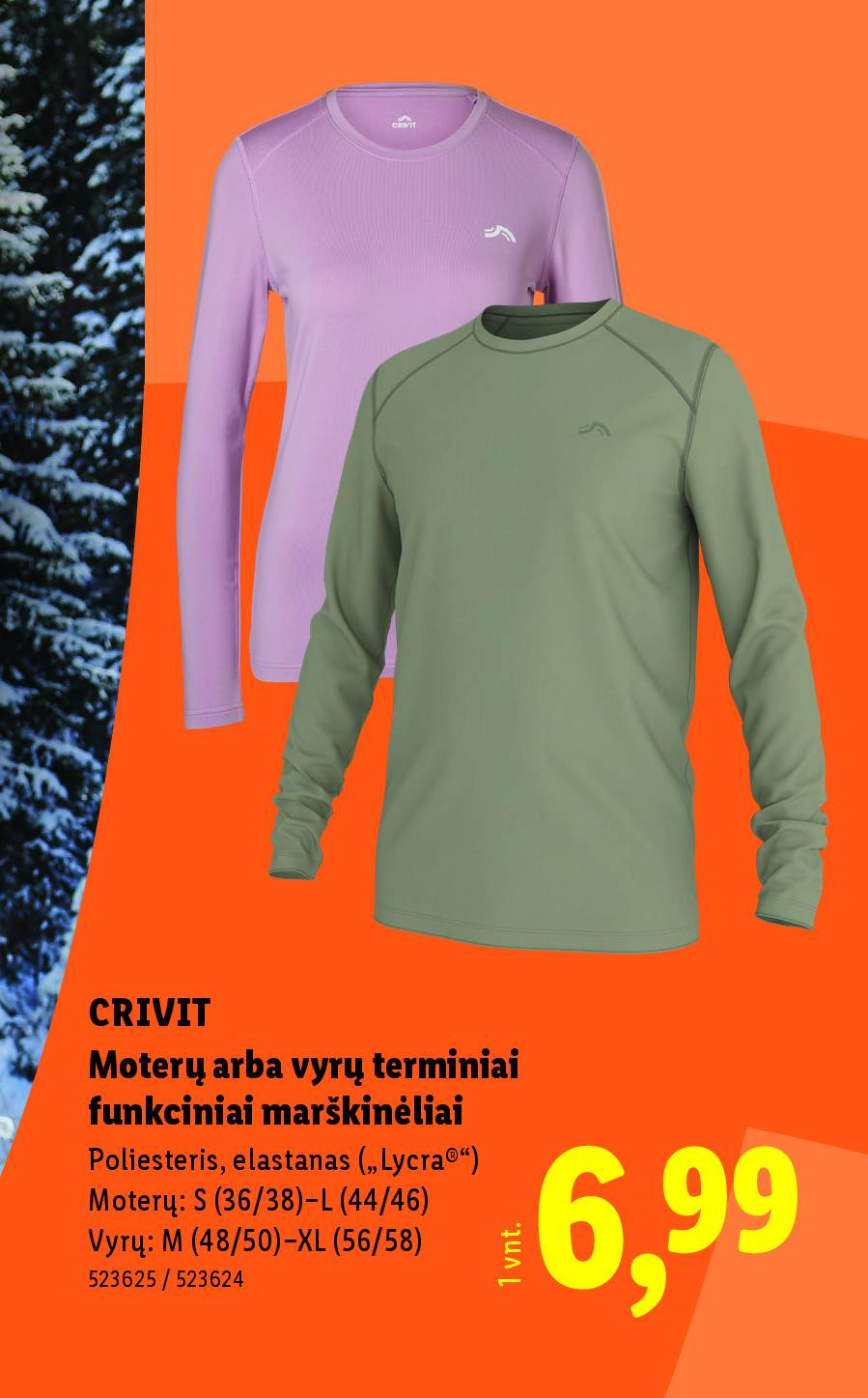 CRIVIT Moterų arba vyrų terminiai funkciniai marškinėliai