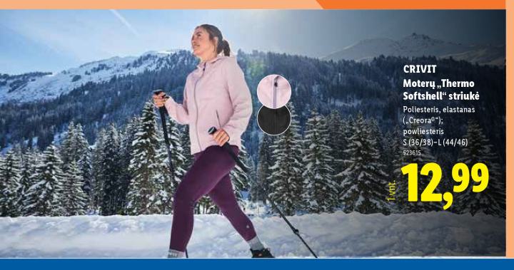 CRIVIT Moterų „Thermo Softshell“ striukė