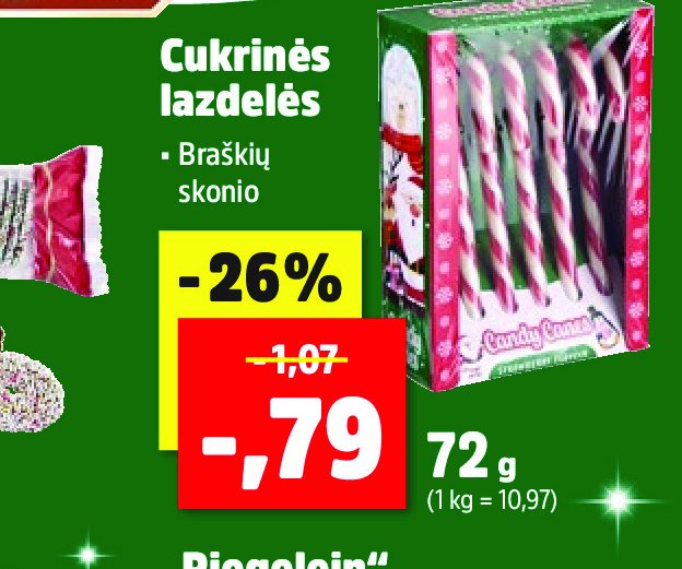 Cukrinės lazdelės, 72 g
