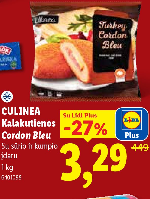 CULINEA Kalakutienos Cordon Bleu, 1 kg