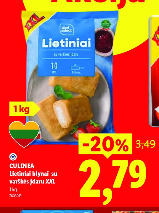 CULINEA Lietiniai blynai su varškės įdaru XXL, 1 kg