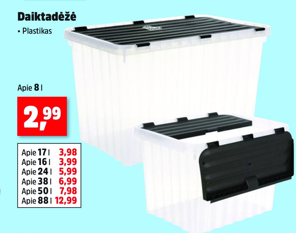 Daiktadėžė, 8 l
