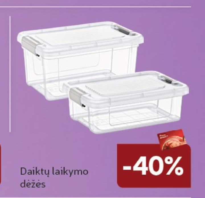 Daiktų laikymo dėžės