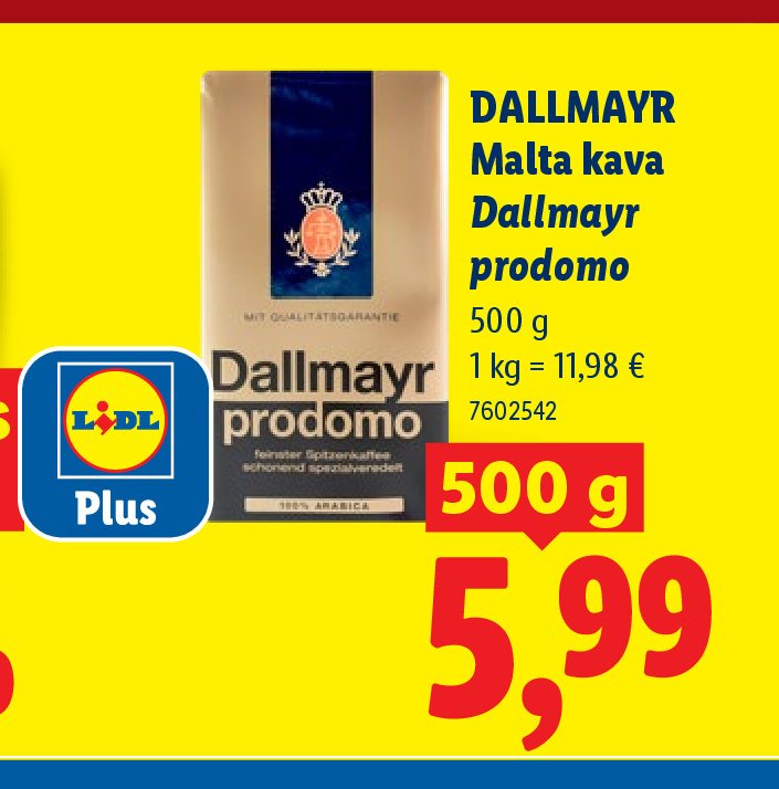DALLMAYR Malta kava Dallmayr prodomo, 500 g