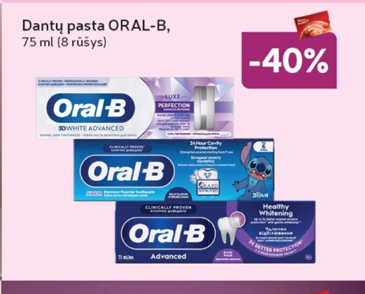 Dantų pasta ORAL-B, 75 ml