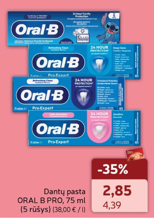 Dantų pasta ORAL B PRO, 75 ml