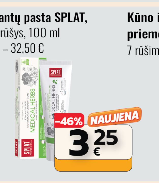 Dantų pasta SPLAT, 100 ml