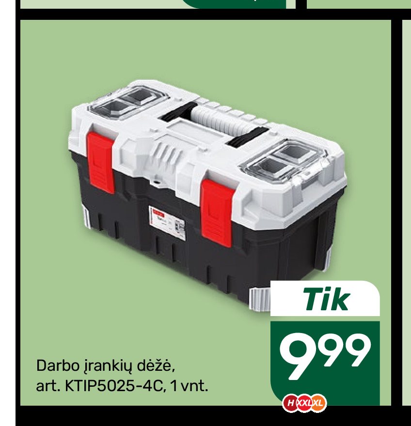 Darbo įrankių dėžė, 1 vnt