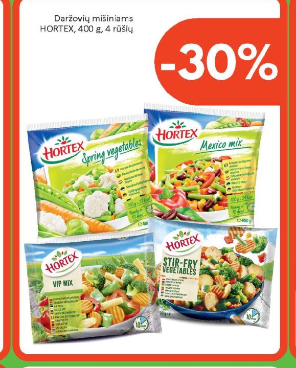 Daržovių mišiniams, 400 g