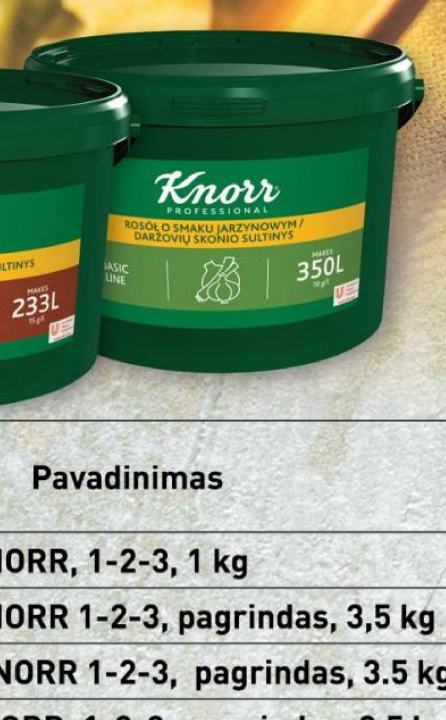 Daržovių sultinys KNORR, 3.5 kg