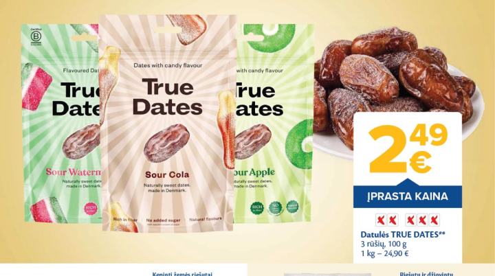 Datulės TRUE DATES, 100 g