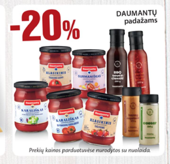 DAUMANTŲ padažams