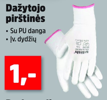 Dažytojo pirštinės