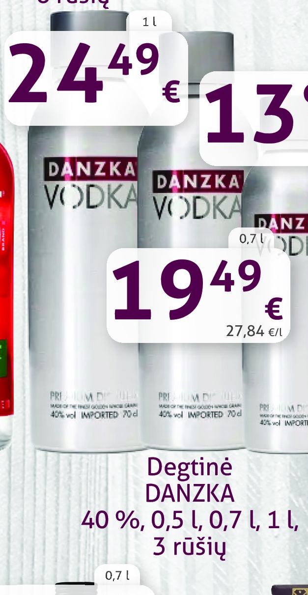 Degtinė DANZKA, 0.5 l