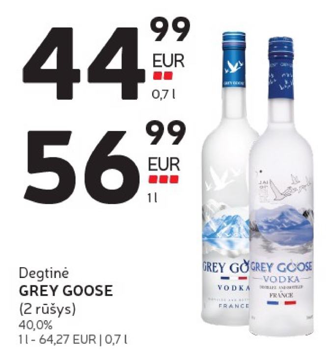 Degtinė GREY GOOSE, 0.7 l