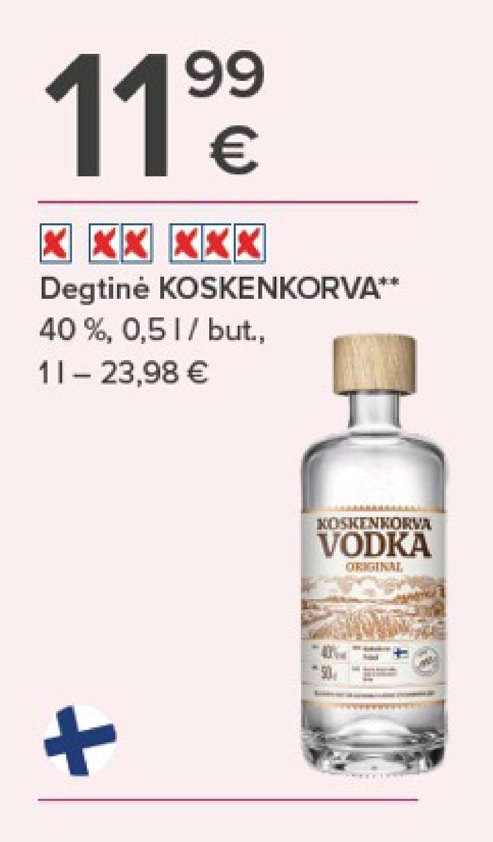 Degtinė KOSKENKORVA, 0.5 l