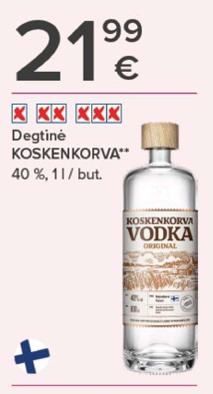 Degtinė KOSKENKORVA, 1 l