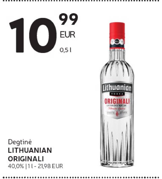 Degtinė LITHUANIAN ORIGINALI, 1 l