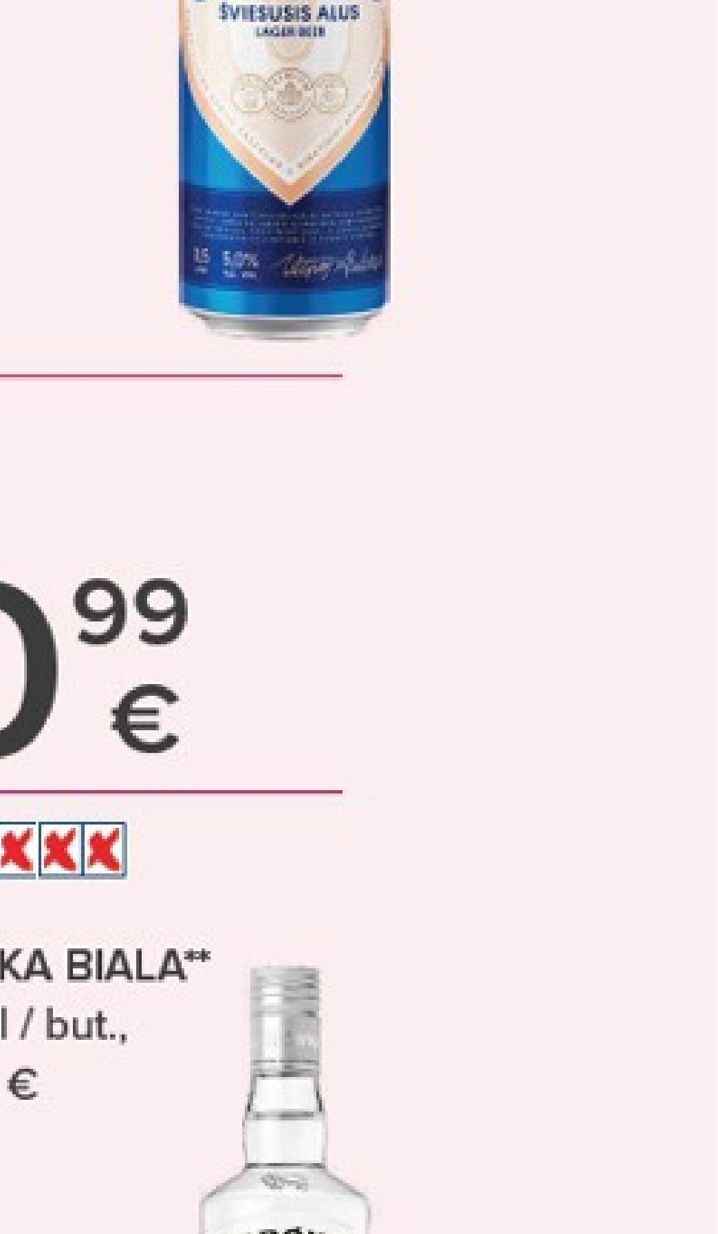 Degtinė ŽUBROWKA BIALA, 0.5 l