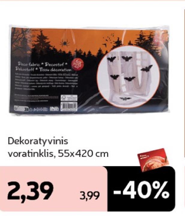 Dekoratyvinis voratinklis, 55 x 420 cm