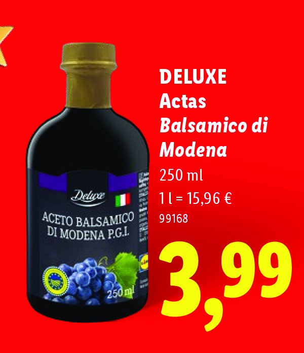 DELUXE Actas Balsamico di Modena, 250 ml