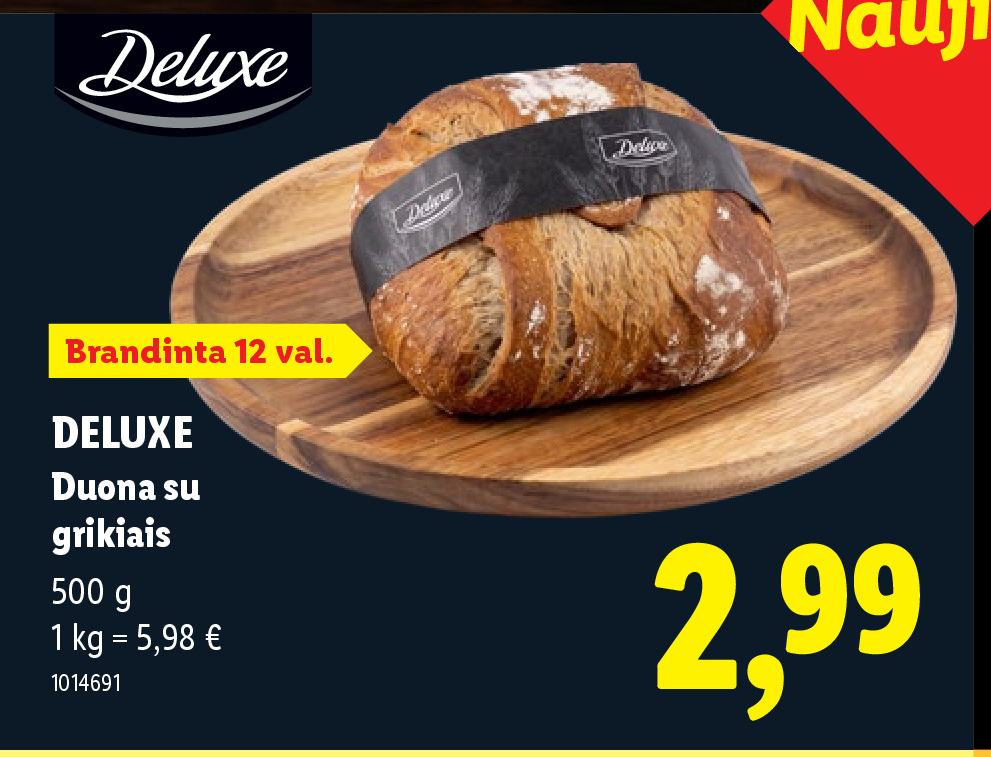 DELUXE Duona su grikiais, 500 g