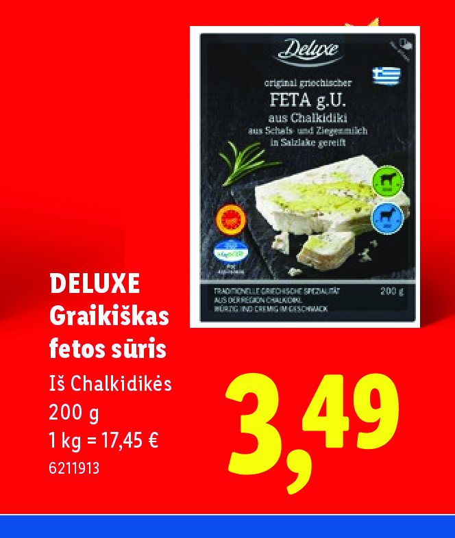DELUXE Graikiškas fetos sūris, 200 g
