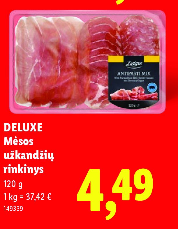 DELUXE Mėsos užkandžių rinkinys, 120 g