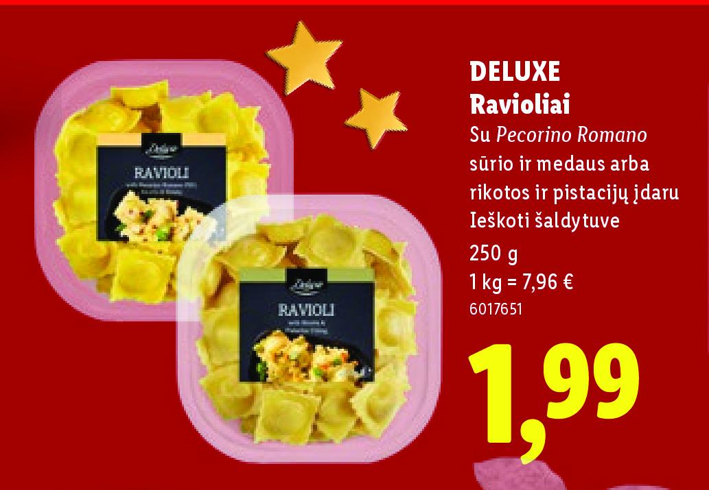 DELUXE Ravioliai, 250 g