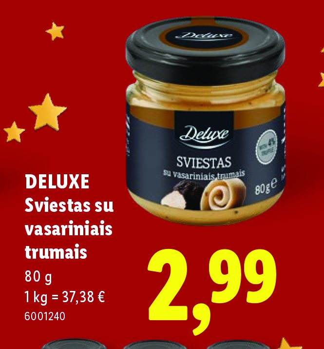 DELUXE Sviestas su vasariniais trumais, 80 g