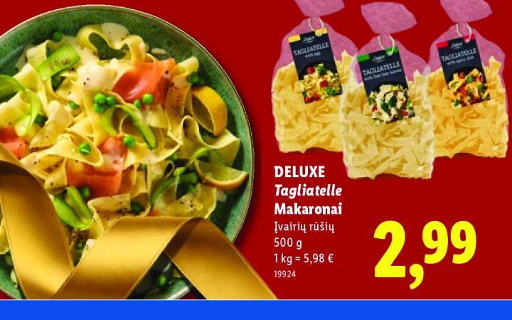 DELUXE Tagliatelle Makaronai, 500 g