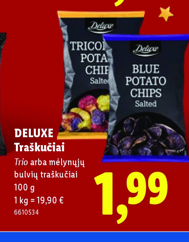 DELUXE Traškučiai, 100 g