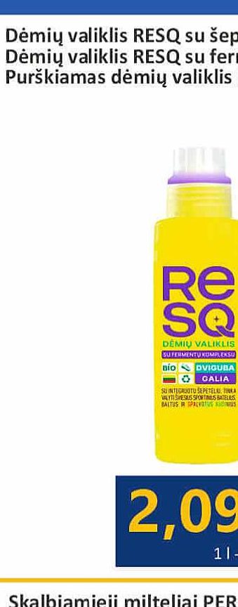 Dėmių valiklis RESQ su šepetėliu, 250 ml