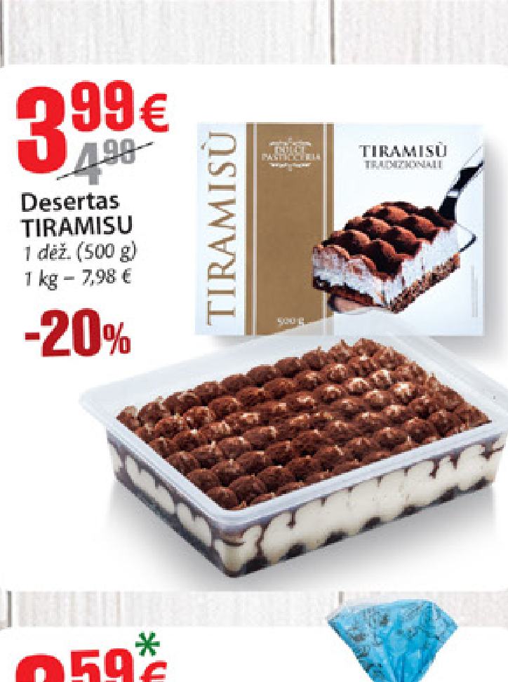 Desertas TIRAMISU, 500 g