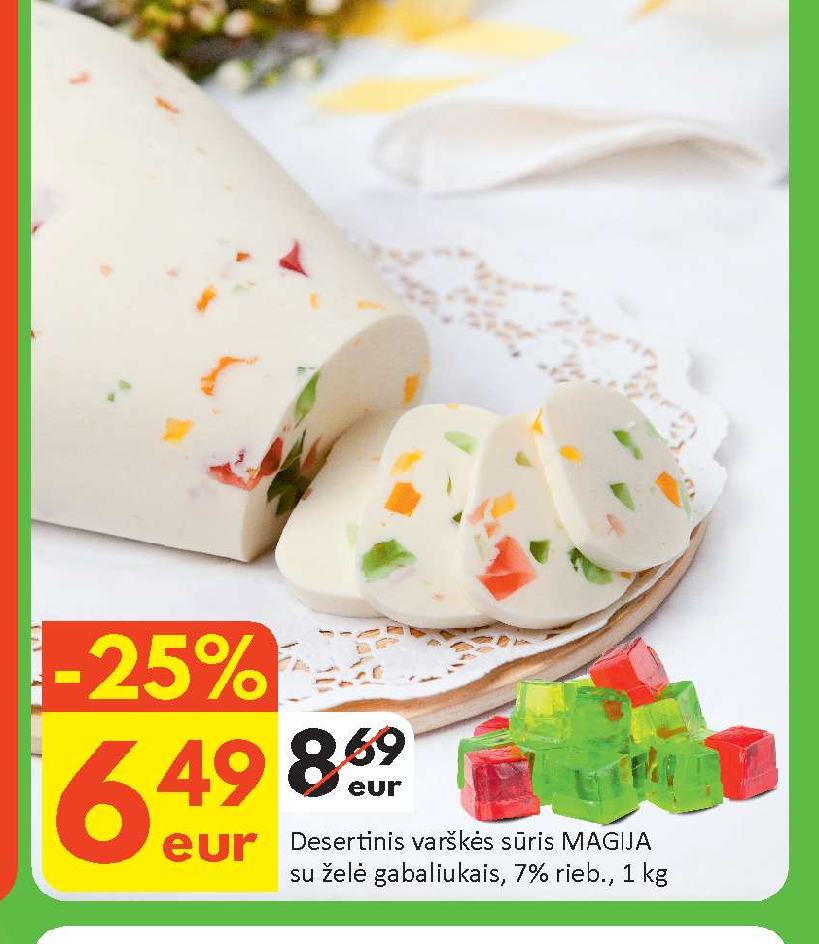 Desertinis varškės sūris MAGIJA, 1 kg