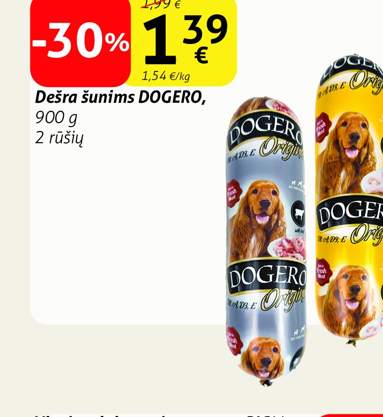 Dešra šunims DOGERO, 900 g