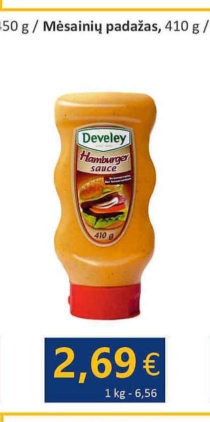 DEVELEY Mėsainių padažas, 410 g