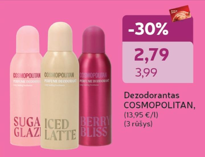 Dezodorantas COSMOPOLITAN